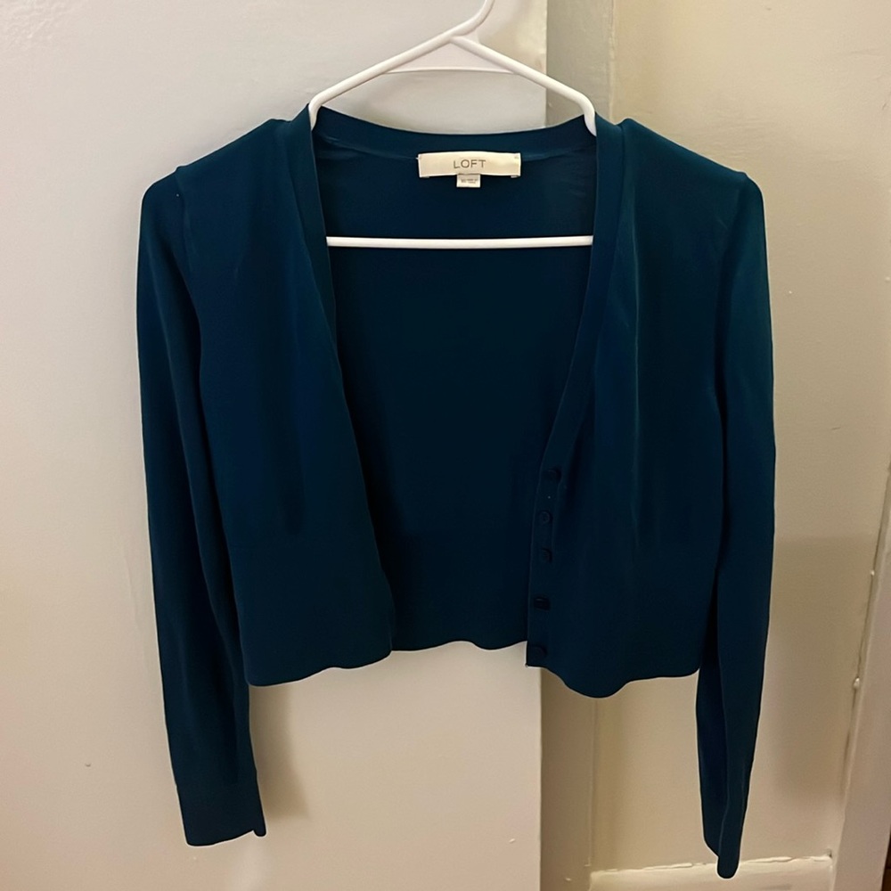 Loft blue sweater XS